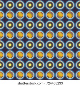 Seamless texture with colored circle pattern for background.