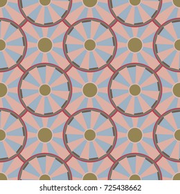 Seamless texture with colored circle pattern for background.