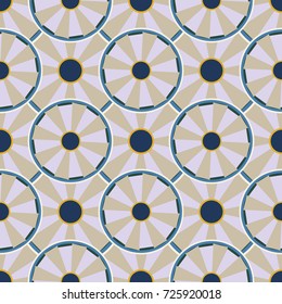 Seamless texture with colored circle pattern for background.