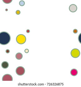 Seamless texture with colored circle pattern for background.