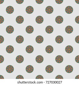 Seamless texture with colored circle pattern for background.