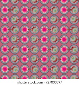 Seamless texture with colored circle pattern for background.