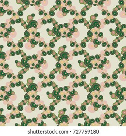 Seamless texture with colored circle pattern for background.