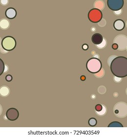 Seamless texture with colored circle pattern for background.