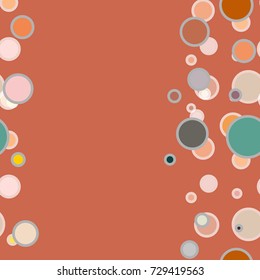 Seamless texture with colored circle pattern for background.