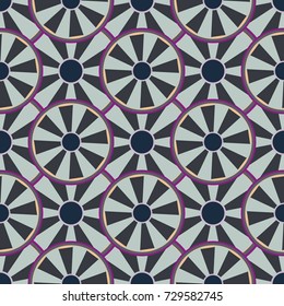 Seamless texture with colored circle pattern for background.