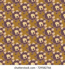 Seamless texture with colored circle pattern for background.