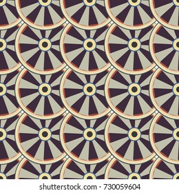 Seamless texture with colored circle pattern for background.