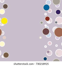Seamless texture with colored circle pattern for background.