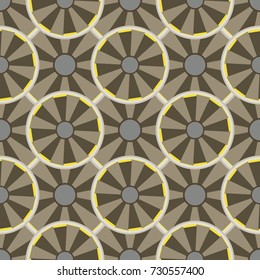 Seamless texture with colored circle pattern for background.