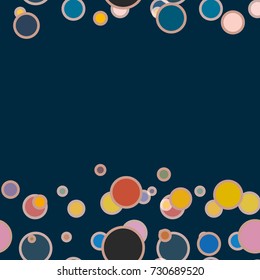 Seamless texture with colored circle pattern for background.