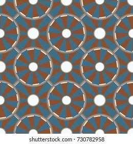 Seamless texture with colored circle pattern for background.