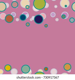 Seamless texture with colored circle pattern for background.