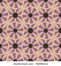 Seamless texture with colored circle pattern for background.