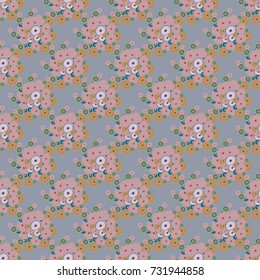 Seamless texture with colored circle pattern for background.