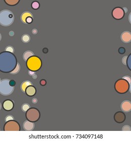 Seamless texture with colored circle pattern for background.