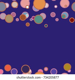 Seamless texture with colored circle pattern for background.