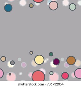 Seamless texture with colored circle pattern for background.