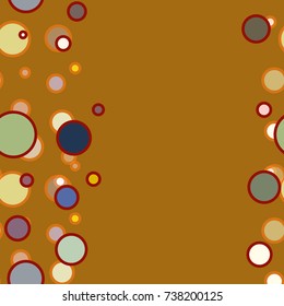 Seamless texture with colored circle pattern for background.