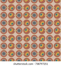 Seamless texture with colored circle pattern for background.