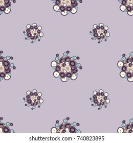 Seamless texture with colored circle pattern for background.