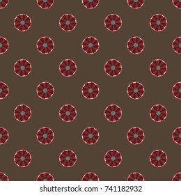 Seamless texture with colored circle pattern for background.