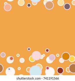 Seamless texture with colored circle pattern for background.