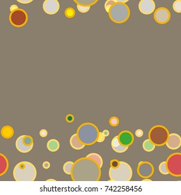 Seamless texture with colored circle pattern for background.
