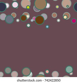 Seamless texture with colored circle pattern for background.