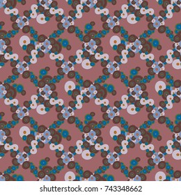 Seamless texture with colored circle pattern for background.