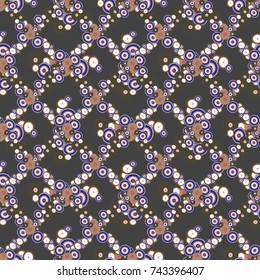 Seamless texture with colored circle pattern for background.