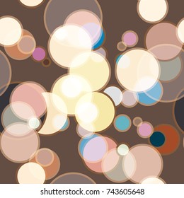 Seamless texture with colored circle pattern for background.