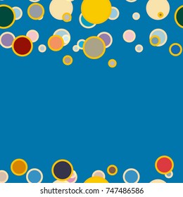 Seamless texture with colored circle pattern for background.
