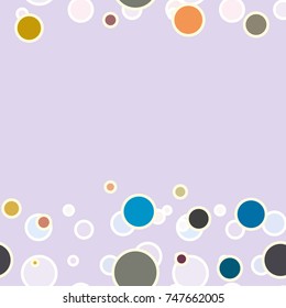 Seamless texture with colored circle pattern for background.