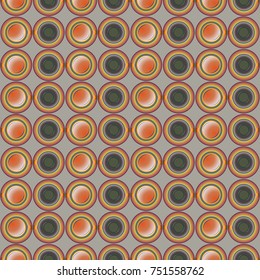 Seamless texture with colored circle pattern for background.