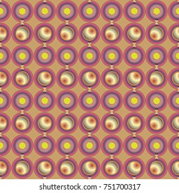 Seamless texture with colored circle pattern for background.