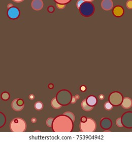 Seamless texture with colored circle pattern for background.