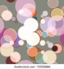 Seamless texture with colored circle pattern for background.
