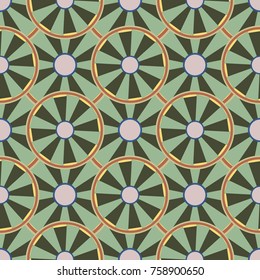 Seamless texture with colored circle pattern for background.