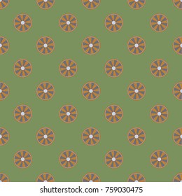 Seamless texture with colored circle pattern for background.