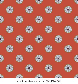 Seamless texture with colored circle pattern for background.
