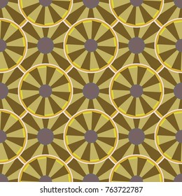 Seamless texture with colored circle pattern for background.