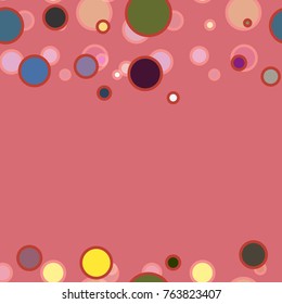 Seamless texture with colored circle pattern for background.