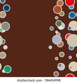 Seamless texture with colored circle pattern for background.