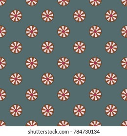 Seamless texture with colored circle pattern for background.