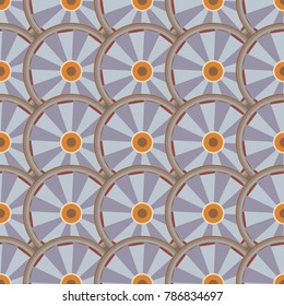 Seamless texture with colored circle pattern for background.