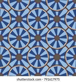 Seamless texture with colored circle pattern for background.