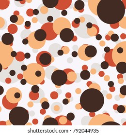Seamless texture with colored circle pattern for background.