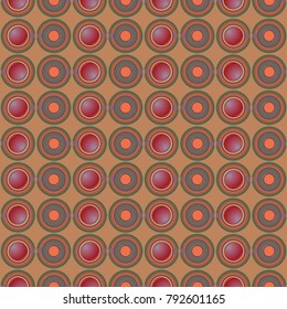 Seamless texture with colored circle pattern for background.