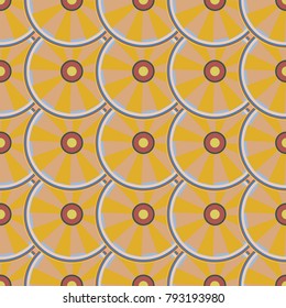 Seamless texture with colored circle pattern for background.
